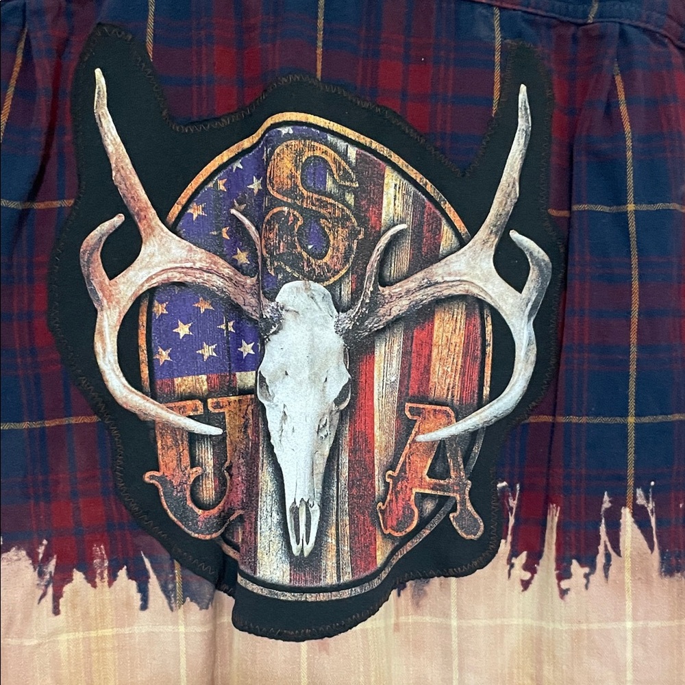 George Multicolor Button Down Shirt With Skull De… - image 2